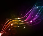 Abstract Vector Wave Art