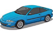 Blue Car Vector