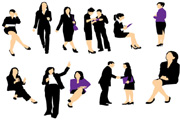 Vector Business woman