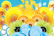 Colorful Flower Vector Art Illustra