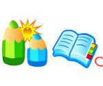 Free Vector Pen & Book