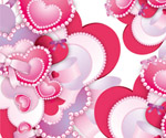 Diamond Hearts Vector