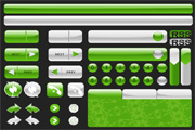 Green web elements