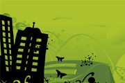 Green cityscape