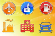 POI Vector Icons