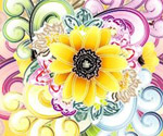 Orange Flowers Vector