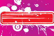 Red banner vector