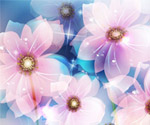Abstract Flowers Vector Background