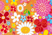 Vector Heart Flowers
