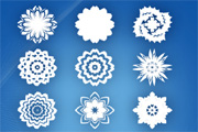 15 abstract flowers