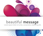 Beautiful Message Vector Graphic