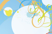 Blue Background Splash Vector Desig