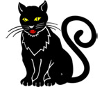 Black Cat Vector Illustration
