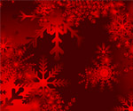 CHRISTMAS SNOWY RED VECTOR