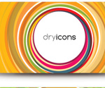 Circular Business Card Vector Graph