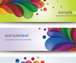 Colorful Banners Vector Graphic