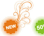 Colorful Sale Stickers