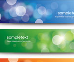Defocused Banners Vector Graphic