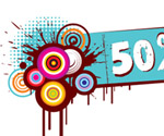 Discount Banner Vector Graphic