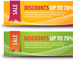 Discount Banners Vector Graphic