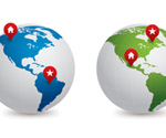 Earth Map Vector Graphic