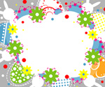 Easter colorful card design