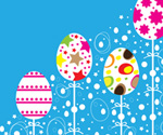 Easter Colorful Ornaments Design