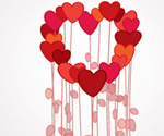 Flowers in Love Vector Graphic