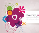 Flowery Message Vector Graphic