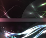 Abstract Glass Frames