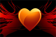 Flaming Heart Wings