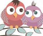 Lovely Birds Vector Graphic