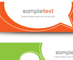 Minimal Banners Vector Graphic