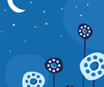 Night Flowers Vector Graphic