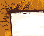Orange frame Vector Graphic