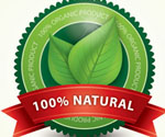 Organic Label Vector Graphic