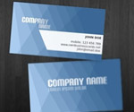 Blue Business Card Template