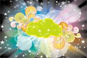 Black Rainbow Colored Vector Design