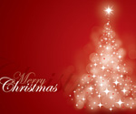 Red Christmas Card Vector Graphic