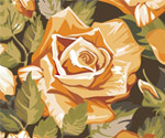 Seamless Retro Roses Pattern