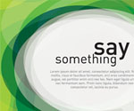 Say Something Vector Graphic