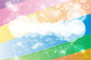 Shoting Rainbow Design