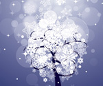 Snowing Night Vector Graphic