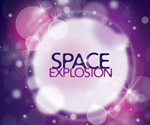 Space Explosion Vector Graphic