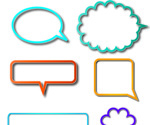 SPEECH BUBBLES VECTOR IMAGE