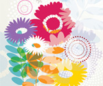 Summer Flowers Vector Graphic