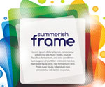 Summerish Frame Vector Graphic