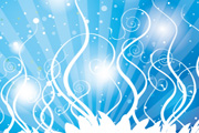Swirls Blue Shinning Vector design