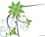 Swirly Banner Vector Graphic