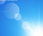 Abstract Sunny Blue Sky Background
